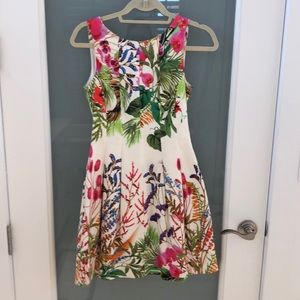 Zara spring floral dress